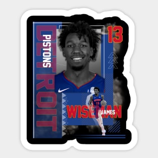 Detroit Pistons James Wiseman 13 Sticker